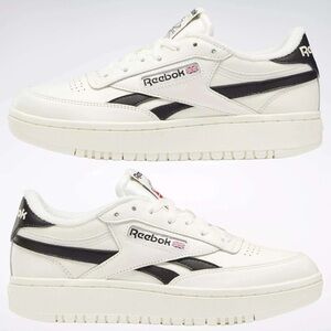 Reebok Classic White and Black Shoes